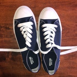 Navy sneakers!